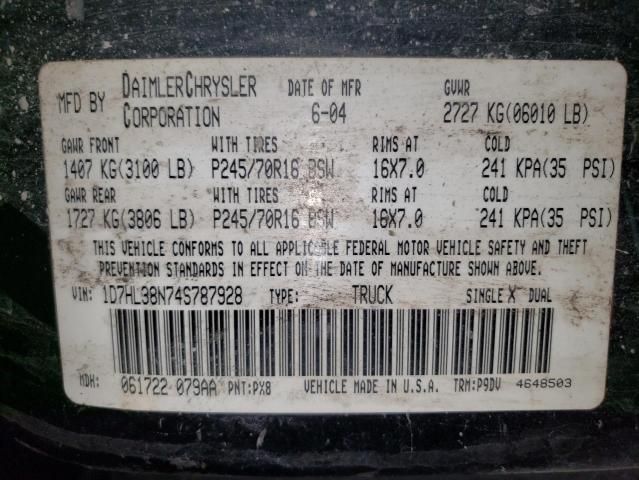 2004 DODGE DAKOTA QUAD SPORT #3302708057