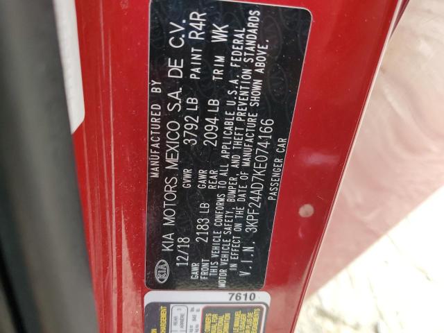 2019 KIA FORTE FE 3KPF24AD7KE074166