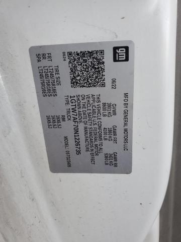 2022 GMC SAVANA G25 1GTW7AF70N1226735