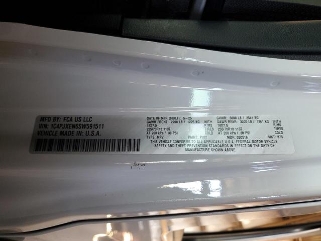 2025 JEEP WRANGLER S 1C4PJXEN6SW591511