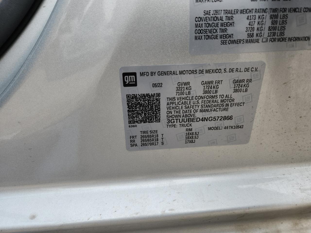 GMC SIERRA 1500 K1500 SLE