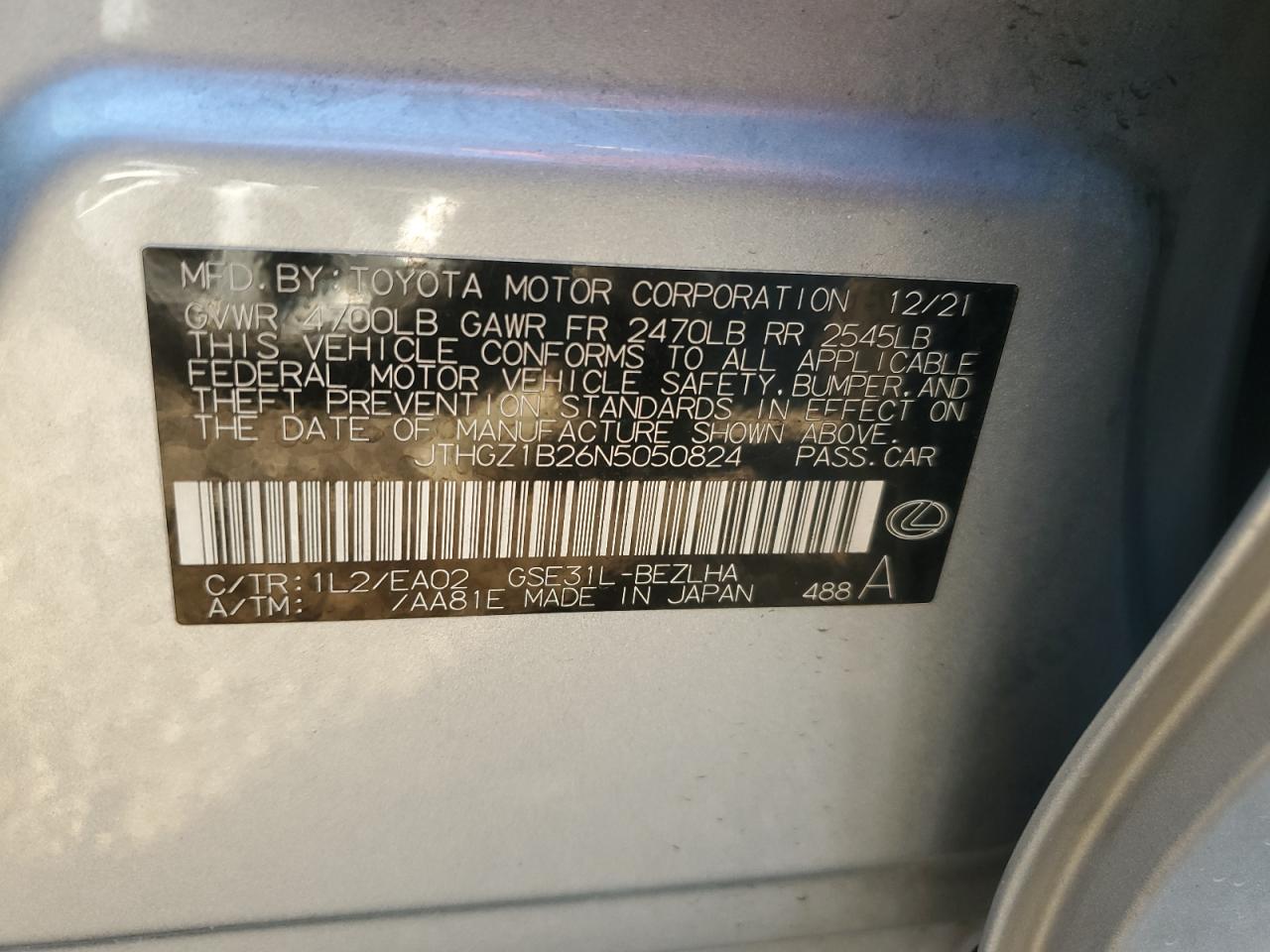 LEXUS IS 350 F SPORT