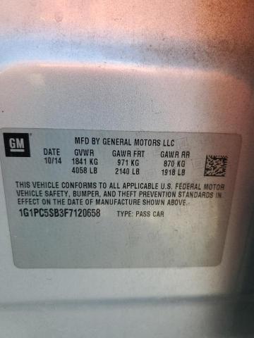 2015 CHEVROLET CRUZE LT #3286723298