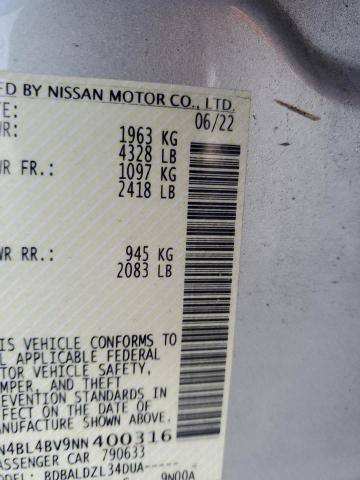 2022 NISSAN ALTIMA S - 1N4BL4BV9NN400316