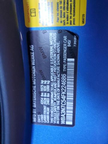 2015 BMW 428 I WBA3N7C54FK224686