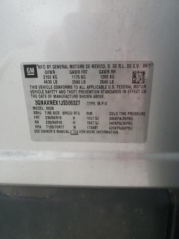 2018 CHEVROLET EQUINOX PREMIER 3GNAXNEX1JS506327