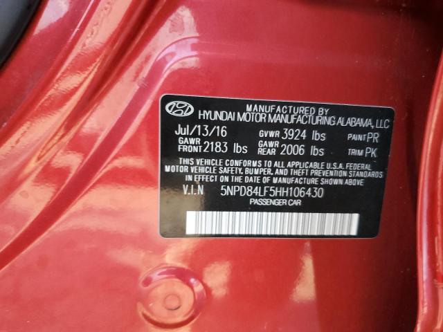 2017 HYUNDAI ELANTRA SE #3279532277