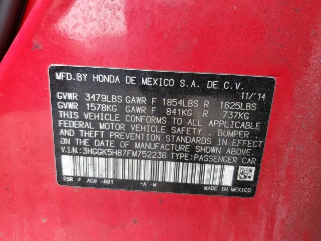 2015 HONDA FIT EX 3HGGK5H87FM752236