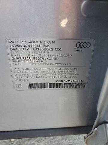 2015 AUDI Q5 PREMIUM WA1LFAFP6FA048055