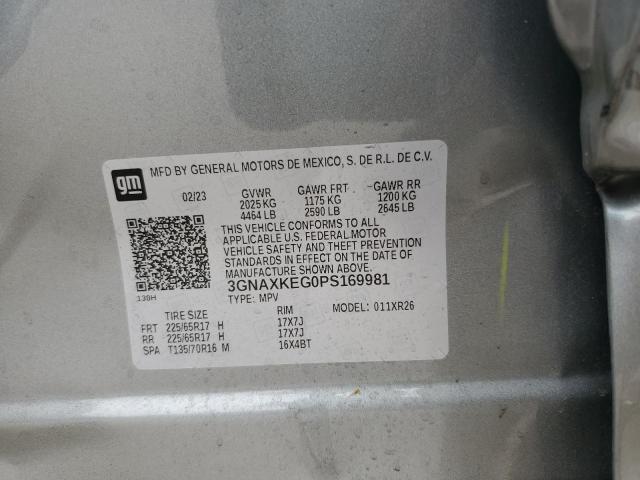 2023 CHEVROLET EQUINOX LT - 3GNAXKEG0PS169981