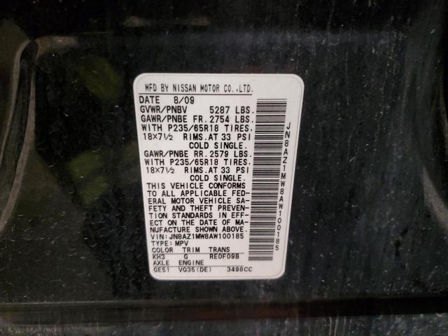 2010 NISSAN MURANO S - JN8AZ1MW8AW100185