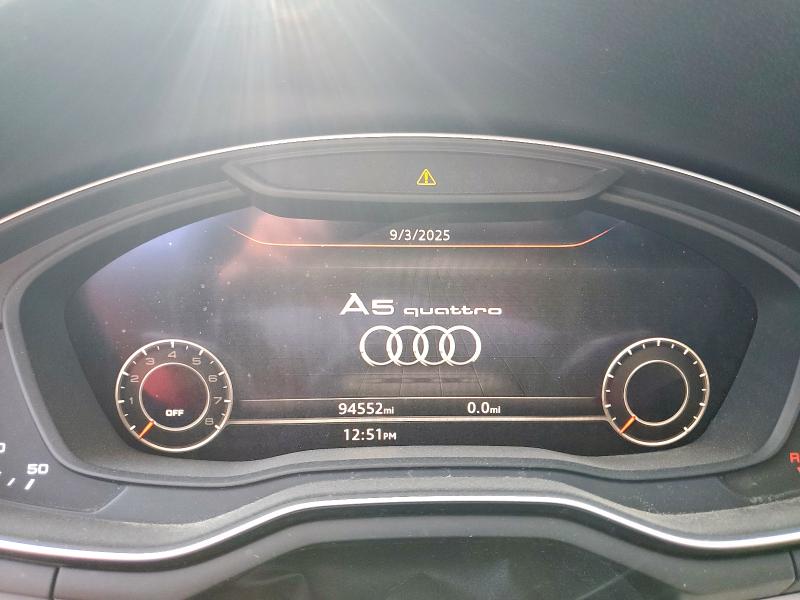 2018 AUDI A5 PRESTIG WAUUNAF58JA085948