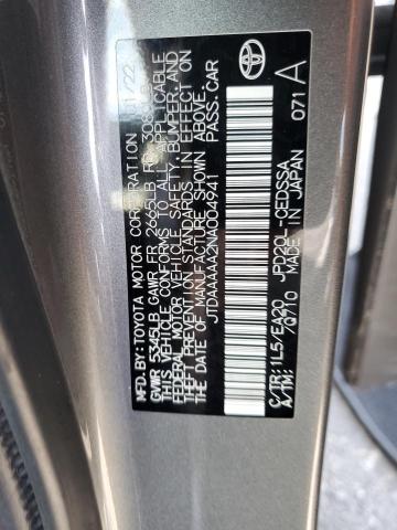 2022 TOYOTA MIRAI LE JTDAAAAA2NA004941