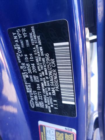 2022 HYUNDAI ELANTRA SEL KMHLS4AG0NU252966