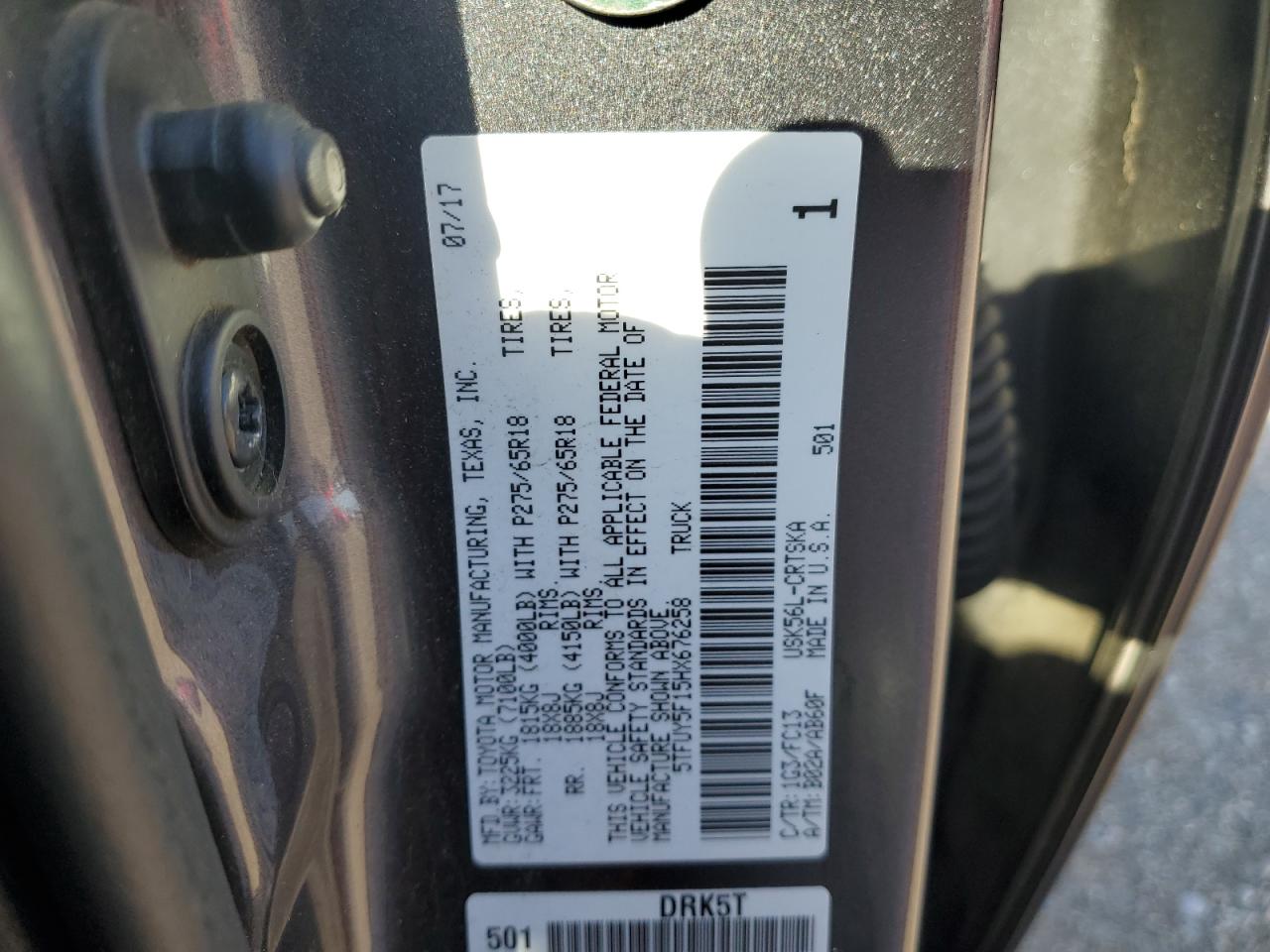 TOYOTA TUNDRA DOUBLE CAB SR