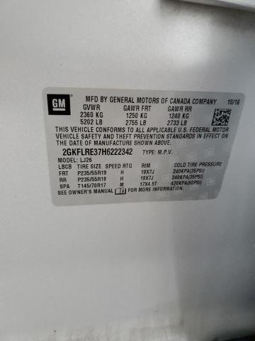 2017 GMC TERRAIN DENALI 2GKFLRE37H6222342