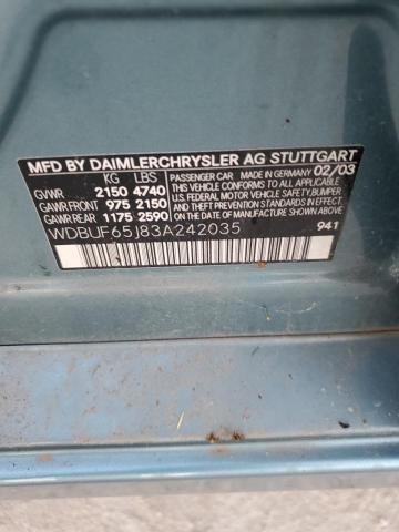 2003 MERCEDES-BENZ E 320 #3290270214