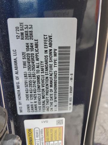 2021 HONDA PASSPORT ELITE - 5FNYF8H09MB010425