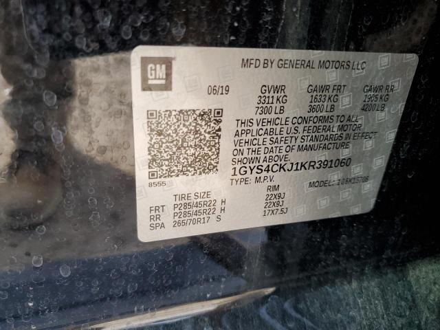 2019 CADILLAC ESCALADE PREMIUM LUXURY 1GYS4CKJ1KR391060