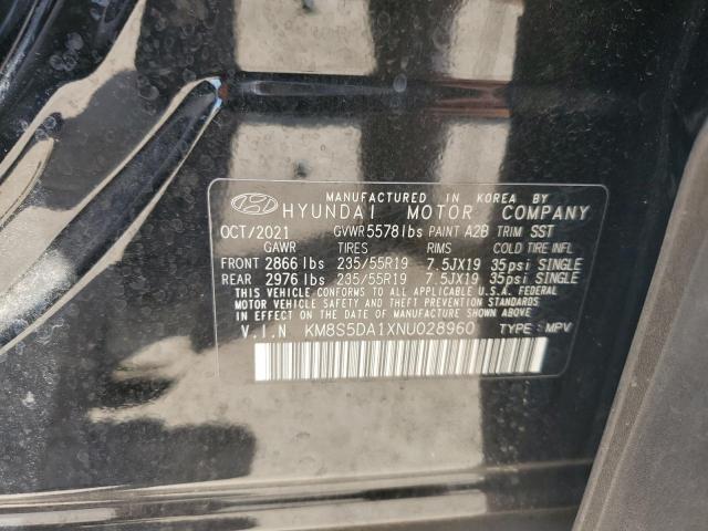 2022 HYUNDAI SANTA FE LIMITED - KM8S5DA1XNU028960