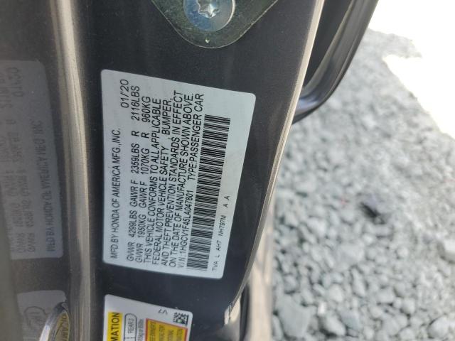 2020 HONDA ACCORD EX - 1HGCV1F45LA047801