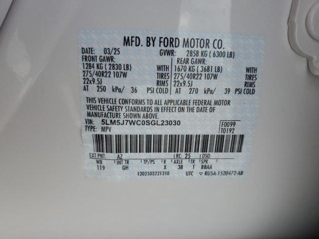 2025 LINCOLN AVIATOR RESERVE 5LM5J7WC0SGL23030