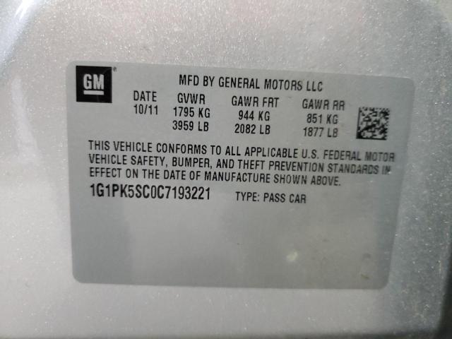 2012 CHEVROLET CRUZE ECO #3261411487