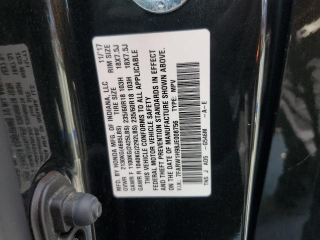 2018 HONDA CR-V TOURING 7FARW1H98JE008756