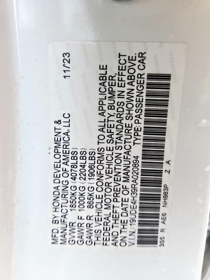 2024 ACURA INTEGRA A- - 19UDE4H39RA020894