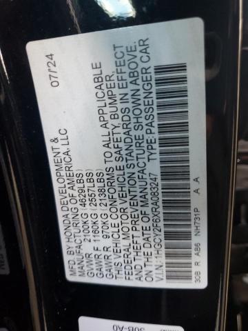 2024 HONDA ACCORD HYB 1HGCY2F6XRA083247