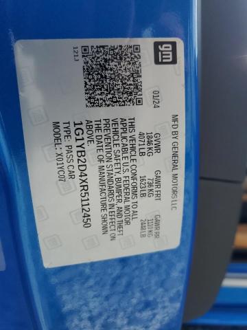 2024 CHEVROLET CORVETTE S 1G1YB2D4XR5112450