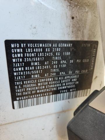 2017 VOLKSWAGEN TIGUAN WOL WVGRV7AX5HK014310