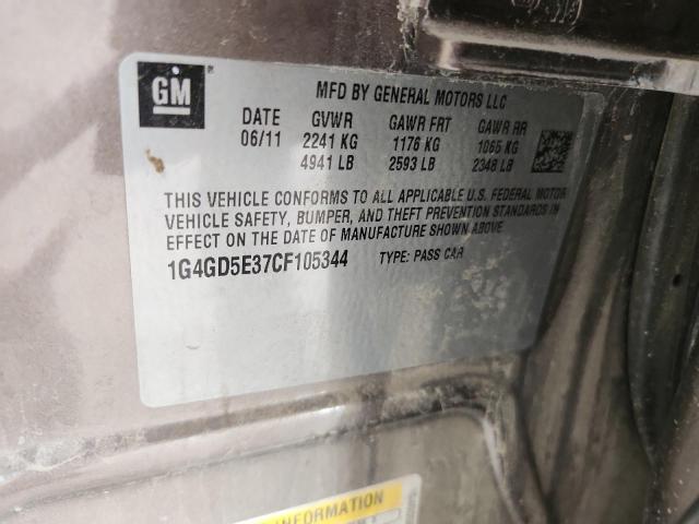 2012 BUICK LACROSSE P #3258954011