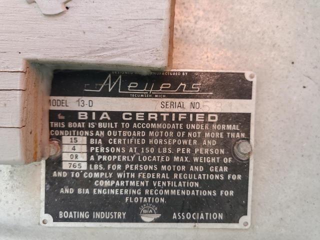 1972 MEYERS PLEASURE BOAT #3319013370