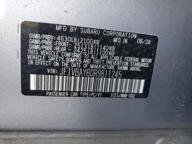 2024 SUBARU WRX TR - JF1VBAY60R9811245