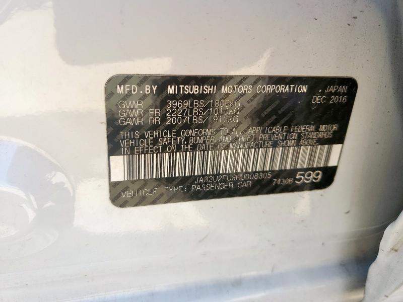 2017 MITSUBISHI LANCER ES JA32U2FU8HU008305