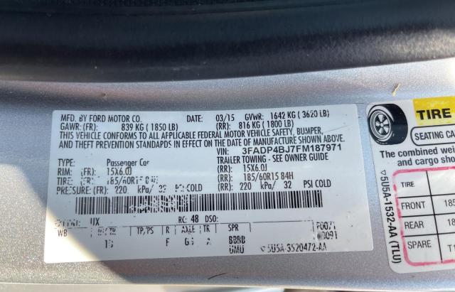 2015 FORD FIESTA SE 3FADP4BJ7FM187971
