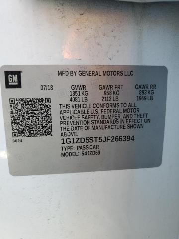 2018 CHEVROLET MALIBU LT 1G1ZD5ST5JF266394