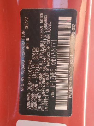 2022 TOYOTA GR 86 JF1ZNBB1XN9758771