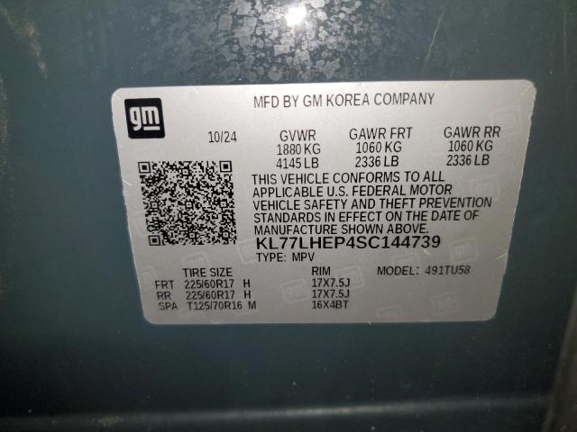 2025 CHEVROLET TRAX 1LT KL77LHEP4SC144739