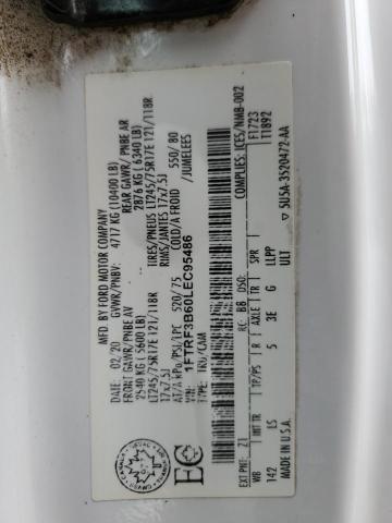 2020 FORD F350 SUPER 1FTRF3B60LEC95486