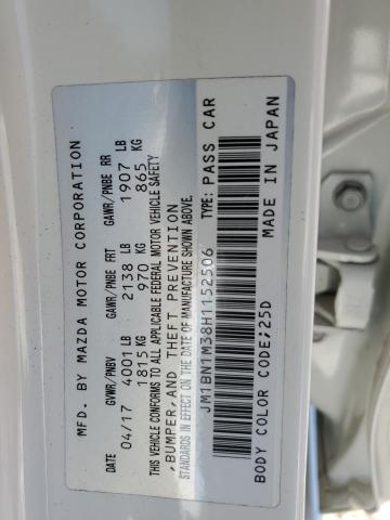 2017 MAZDA 3 GRAND TOURING JM1BN1M38H1152506