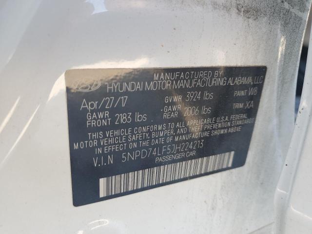 2018 HYUNDAI ELANTRA SE - 5NPD74LF5JH224213