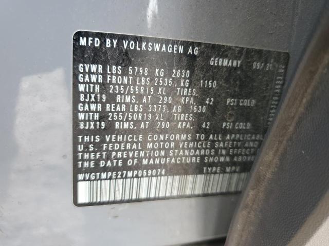 2021 VOLKSWAGEN ID.4 PRO S WVGTMPE27MP059074