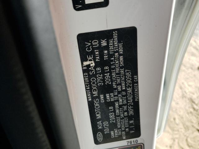 2021 KIA FORTE FE 3KPF24AD5ME290987