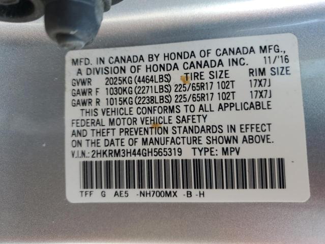 2016 HONDA CR-V SE - 2HKRM3H44GH565319