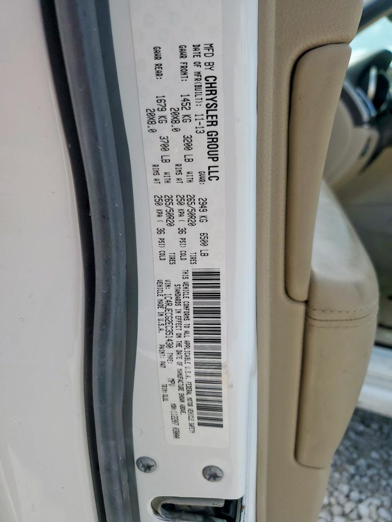 2014 JEEP GRAND CHER - 1C4RJECG2EC351430