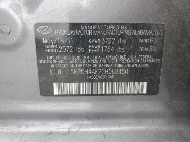 2012 HYUNDAI ELANTRA GL - 5NPDH4AE2CH068450