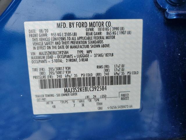 2020 FORD ECOSPORT T MAJ3S2KE8LC392584