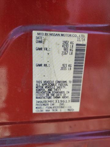 2015 NISSAN LEAF S 1N4AZ0CP4FC319613